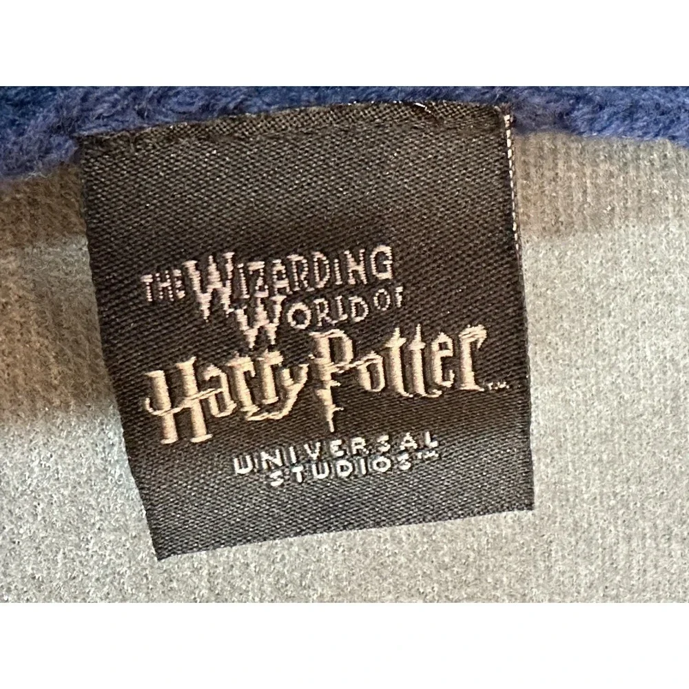 Harry Potter Ravenclaw Scarf Universal Studios Navy and Silver Gray 12